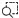 Magnifying glass over square